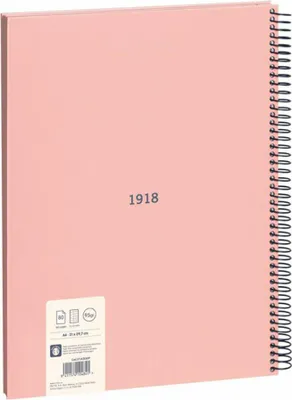 Obrázok produktu pre Zeszyt A4 80 kartek w kratkę różowy MILAN 1918
