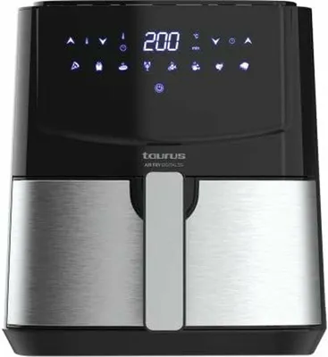 Produktbild von Taurus AF1450XD Einzelbild 5 l Eigenständig 1450 W Heißluftfritteuse Schwarz Edelstahl