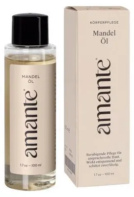 Produktbild von Mandelöl 100% rein Hautpflegeöl Amante 100 ml