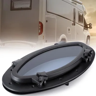 Productafbeelding van Anti-veroudering, UV-bestendig, ovaal, rond raam (410 x 220) voor boot, jacht of camper