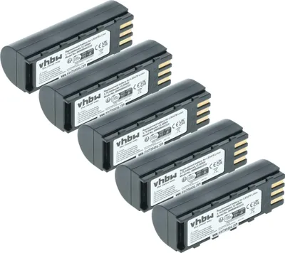 Produktbild von vhbw 5x Akku kompatibel mit Honeywell 8800 Barcodescanner POS (3400 mAh, 3,7 V, Li-Ion)