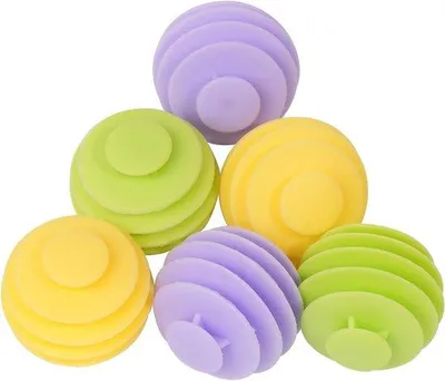 Produktbild von Wiederverwendbare Wasbälle 6er Set, 4cm, Gummi, Effizient