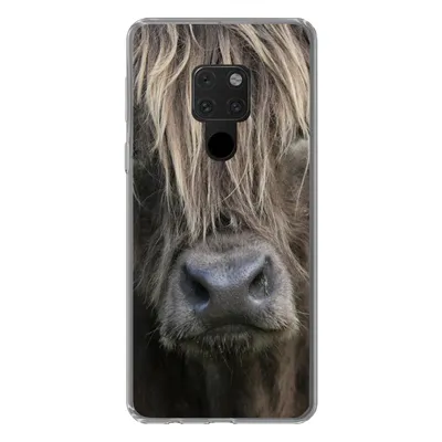Produktbild von MuchoWow® Handyhülle Schutzhülle Hülle für Huawei P40 Lite Schottischer Highlander - Braun - Nase Silikon Softcase Handy Hülle - Handy