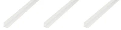 Zdjęcie produktu dla Profil narożny, PVC, biały, 10 x 10 x 1 mm, długość 1 metr