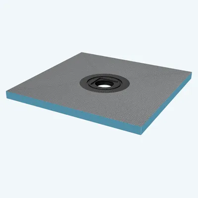 Image de doporro Receveur à Carreler Recoupable sur Mesure pour Douche Bac de Douche avec Pente Intégrée 75x75x4cm Design XPS