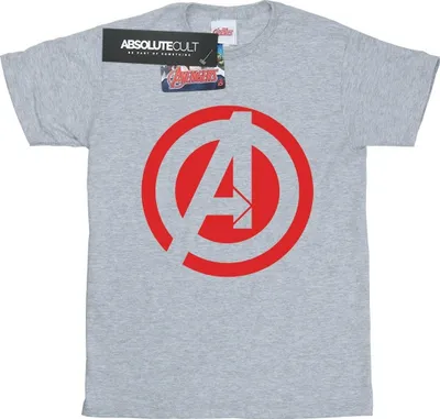 Produktbild von Avengers Assemble - T-Shirt Logo für Herren BI677 (M) (Grau)