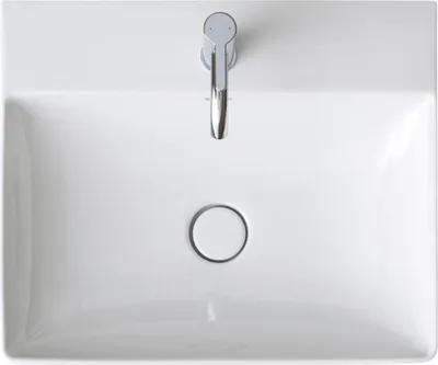 Productafbeelding van Duravit DuraSquare wastafel, geschuurd, met 1 gat voor de kraan, 60 x 47 cm