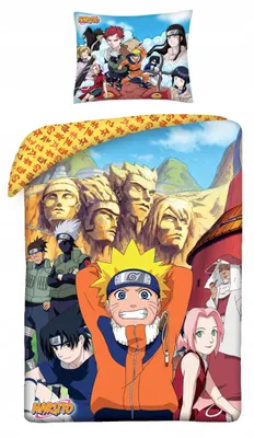Produktbild von Naruto Bettwäsche NA-3264BL, 140x200cm + 70x90cm, 100% Baumwolle