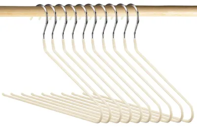 10 Hosenbügel mit offenen Enden, 35x12,5 cm, Metall