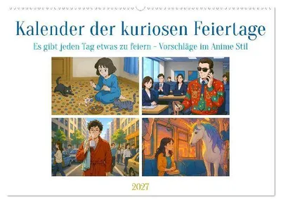 Produktbild von Kalender der kuriosen Feiertage (Wandkalender 2027 DIN A2 quer), CALVENDO Monatskalender