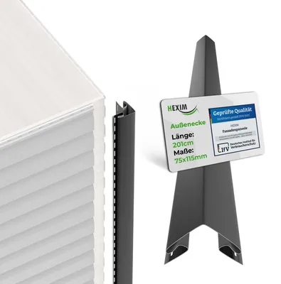 Produktbild von HEXIM Siding Fassadenverkleidung Fassadenpaneele außen Außenwand wetterfest UV-beständig PVC-U