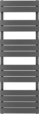 Produktbild von Aquabad Badheizkörper Aurea 50x140cm 663W Anthrazit Mittelanschluss 50mm - Ohne Heizstab / Ohne Heizstabelement