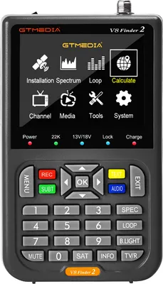 Produktbild von GTMEDIA V8 Finder 2 satellite locator, DVB-S/S2/S2X satellite signal detector, global use, without storage bag, Eisengrau