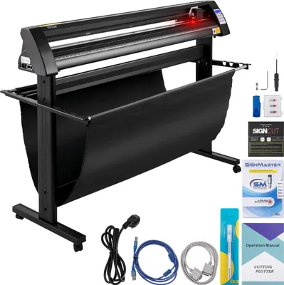Produktbild von Vinyl Schneideplotter 1350 mm, Folienschneider Max. Schnittstärke 3 mm, Folienschneider Schneidkraft 500 g, Plottermaschine Halbautomatisch Signcut-Software, Speichercache 1-4 M, Hobbyplotter