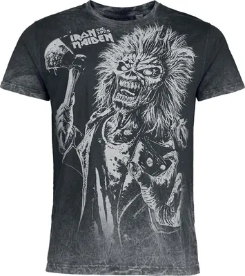 Produktbild von Iron Maiden T-Shirt Herren Eddie grau Band-Merch, Bands 100% Baumwolle M