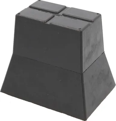 BGS Rubberen pad met groef voor hefplatforms 373 x 100 x 35 mm