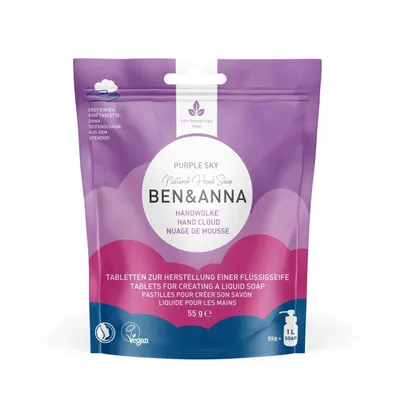 Immagine prodotto di Ben & Anna Compresse di sapone per le mani Nuvola Viola Cielo (Lampone)