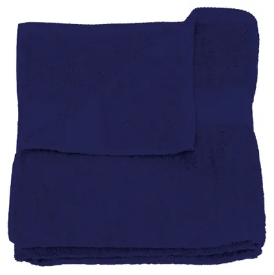 Produktbild von Badetuch navy marine blau 100x150cm Baumwolle schnelltrocknend Frottiertuch groß
