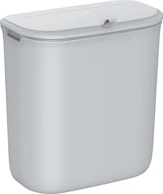 Produktbild von Küchenkompostbeutel 9 Liter - Wandhalterung - Deckel - Grau