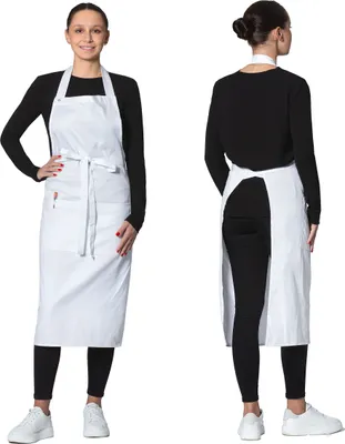 Produktbild von Schürze mit Latz 65% Polyester, 35% Viskose, 75x100 cm