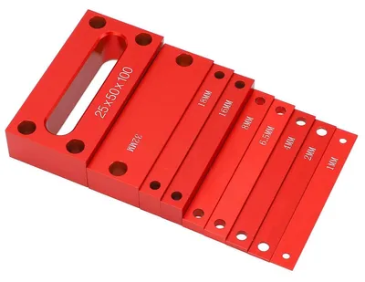 Immagine prodotto di 9 pezzi di blocchi per misuratore di altitudine, set di strumenti per la lavorazione del legno, lega di alluminio
