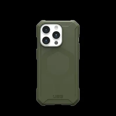 Produktbild von Urban Armor Gear Essential Armos Magsafe, Cover, Apple, iPhone 15 Pro, 15,5 cm (6.1"), Olive