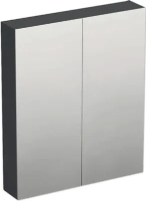 Produktbild von Jungborn Spiegelschrank TRENTA 60 x 14,4 x 72 cm anthrazit matt 2-türig IP 44