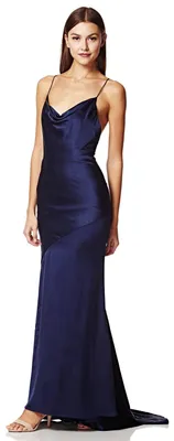 Produktbild von Jarlo London Damen Roxanne Maxikleid mit Wasserfallausschnitt und offenem Rücken