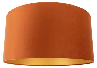 Produktbild von STOfflampenschirm orange mit Goldener Innenseite 50 50 25