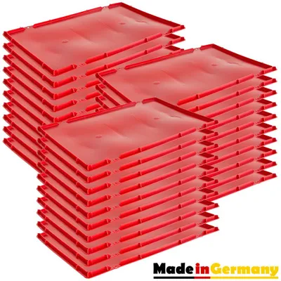 30x deckel für Eurokisten rot, made in EU