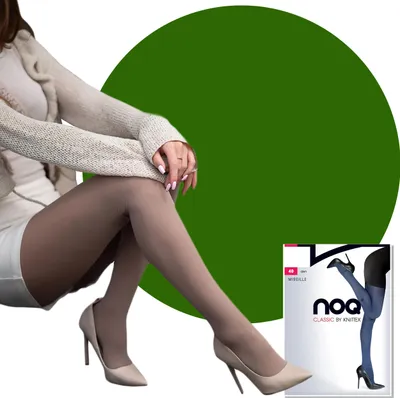 Produktbild von Mireille 40 DEN Mikrofaserstrumpfhose glatt, matt, halbblickdicht 3 Dark Green