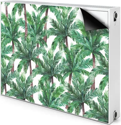 Produktbild von Magnet Verkleidung Abdeckung Heizkörperabdeckung Heizkörperabdeckung 100x60 cm  - Tropisch, palm