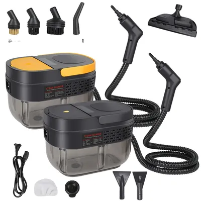 Obrázek produktu pro Parní čistič, výkon 2500 W, univerzální čištění pro různé povrchy, žlutá barva