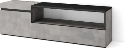 Produktbild von TV-Schrank, Lowboard, 150x35x45cm, Für TV-Geräte bis zu 65", Fernsehtisch, Zementgrau
