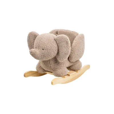 Image de NATTOU Balançoire éléphant en peluche taupe 10m+