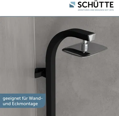 Produktbild von SCHÜTTE Duschpaneel MADAGASKAR, Duschsystem mit Regendusche ohne Armatur, Duschbrause, Duschset Schwarz