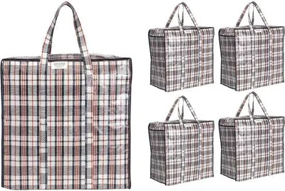 Produktbild von Opbergtas 75L 5-pack 20kg schwarz/weiß wasserabweisend