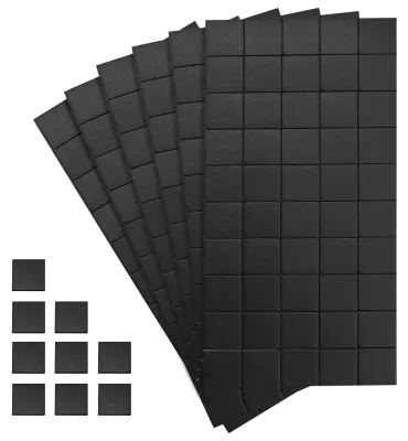 Zdjęcie produktu dla 300 sztuk magnetycznych naklejek, samoprzylepnych, o wymiarach 10 x 10 mm, do tablic suchościeralnych i lodówek