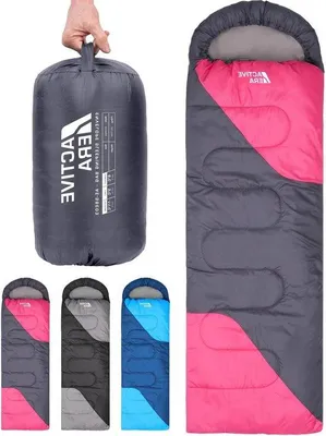 Produktbild von Famanu Schlafsack Warm 3-4 Jahreszeiten Wasserfest Leichtgewicht für Camping und Outdoor mit Kompressionssack