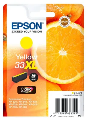 Immagine prodotto di Epson C13T33644010 Patrone Epson 33XL ExpressionHome XP T3364 giallo 8,9ml