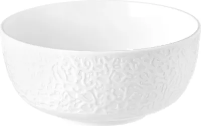 Produktbild von Nori Müslischale 15 cm Relief weiß uni