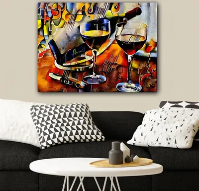 Image de Wallity, 746217742_70100 - HPE2731, Multicolore, Tableaux sur toile, 70 x 100 cm, 100 % toile