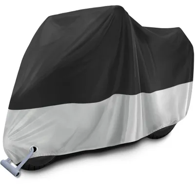 Produktbild von Motorrad Abdeckplane 190T Wasserdicht mit Schlossöffnung XXL 245 x 105 x 125 cm
