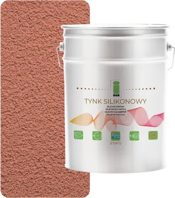 Produktbild von Silikonputz für den Außenbereich, Dunkellachs, 1,5 mm, Premium, 25 kg