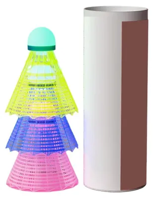Produktbild von Leuchtende Badmintonbälle, 6er-Pack
