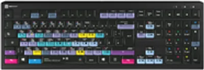 Produktbild von Logickeyboard ASTRA 2 Tastatur USB QWERTZ Englisch Schwarz (LKB-RESB-A2PC-DE)