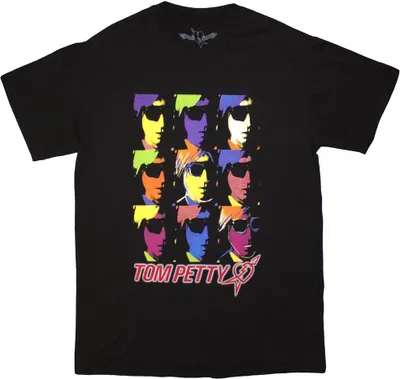 Produktbild von Tom Petty & The Heartbreakers - "Nine Toms" T-Shirt für Herren/Damen Uni RO13384 (XL) (Schwarz)
