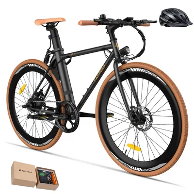 Produktbild von E-Bike Pannensichere Reifen 28 Zoll bis zu 90 km E-Rennrad Wasserdicht IPX3, Schwarz