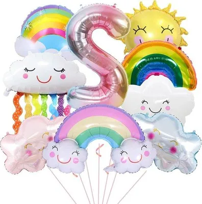 Zdjęcie produktu dla 2. Dekoracje urodzinowe dla dziewczynek i chłopców – balony