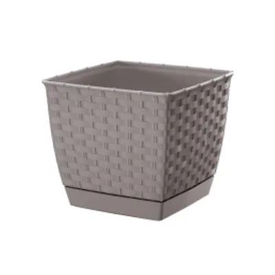 Zdjęcie produktu dla doniczka 14cm RATOLLA SQUARE DRLK145-7529U mocca plastik PROSPERPLAST